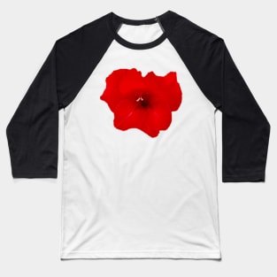 Red Flower Baseball T-Shirt